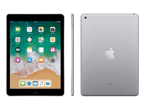 Apple 2017 iPad (9.7-inch, WiFi + Cellular, 32GB) - Space Gray (Renewed)