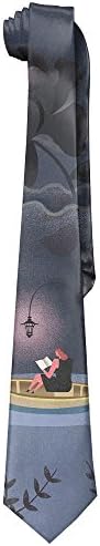 Men's Classic Artistic Rose Flower In A Bottle Boat Neck Ties Soft And Silky Ties