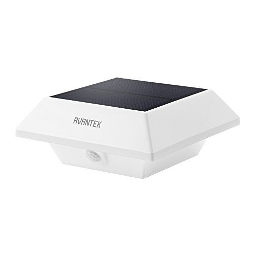 AVANTEK LED Solar Powered Wall Night Light with Motion Sensor (SL-01)