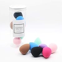 Makeup Sponge Blender Set in Different Colors, Latex-free Blender Beauty Foundation Blending Sponge, Water drop/Teardrop Makeup Sponges Pack (7, different colors)