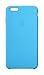 Apple - Silicone Case for Apple iPhone 6 Plus - Blue