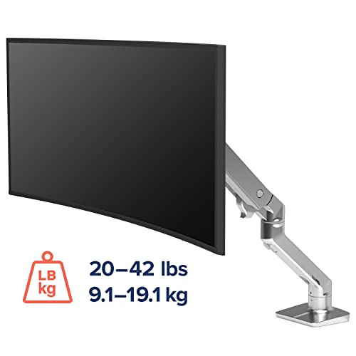 Ergotron HX Single Ultrawide Monitor Arm, VESA Desk Mount for