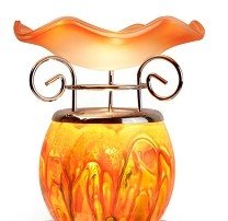 Orange Oil Warmer on Mirror Base