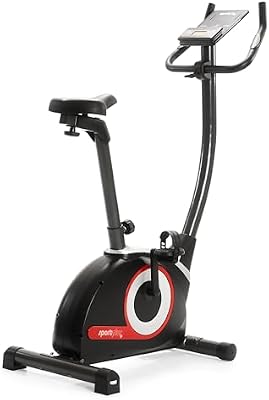 Heimtrainer Fahrrad Compact - Fitness Bike mit 24 Widerstandsstufen - Ergometer Heimtrainer integrierte Herzfrequenz-Messer & App kompatibel - Designed in Germany - bis 120kg