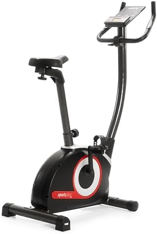 Heimtrainer Fahrrad Compact - Fitness Bike mit 24 Widerstandsstufen - Ergometer Heimtrainer integrierte Herzfrequenz-Messer & App kompatibel - Designed in Germany - bis 120kg