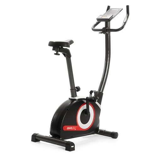 Heimtrainer Fahrrad Compact - Fitness Bike mit 24 Widerstandsstufen - Ergometer Heimtrainer integrierte Herzfrequenz-Messer & App kompatibel - Designed in Germany - bis 120kg