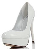 Delicious Women's Jones Round Toe Platform High Heel Pumps