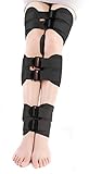 Eforstore Straightening Leg Correction Support Unisex 3 Belt Leg Bands for O Form X Form Leg Correction Color Black