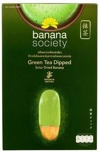 Banana Society Green Tea Dipped Dried Banana 250g.