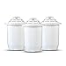 Santevia Water Filter Pitcher Replacement Filters, 3-Pack, Compatible with Santevia Classic Pitchers Only, Alkaline, Adds Back Minerals