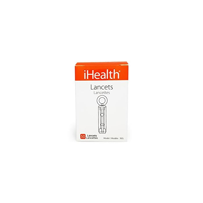 iHealth Sterile 30 Gauge Lancets for Measuring Blood Glucose Levels, 0.07 Pound