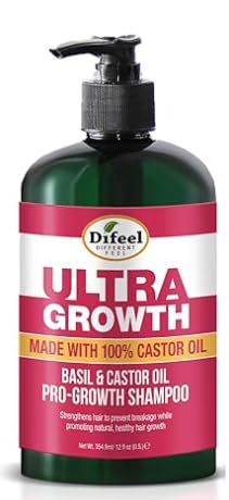 Difeel Ultra Growth Basil & Castor Oil Pro Growth Shampoo 355 ml