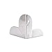 SNNplapla 8 pcs Vintage Smooth Western Edge Guard Box Table Cabinet Trunk Corner Leg Protector Solid Metal Furniture Feet Decor