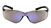 Pyramex Ztek Safety Eyewear, Blue Mirror Lens With Blue Mirror Frame