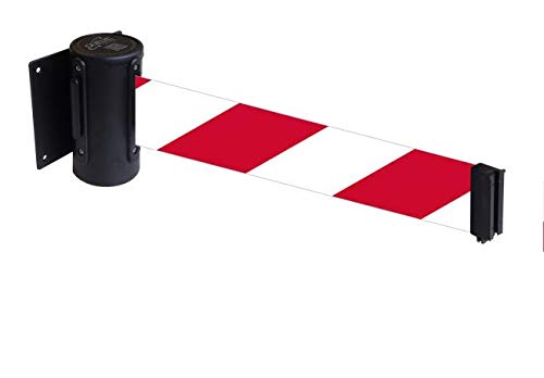 Flexibarrier Wall Mount with Barrier Tape 2.3 m / 4.5 m (4.5 m, Black/Red/White)