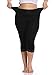 Women's Plus Size Capri Leggings Lace Trim High Waisted Stretchy Soft Crop Pants, Black, 2X