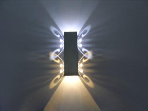 Butterfly 2W Dimmable LED Wall Sconce Up/Down Light Fixture Decor Lamp Kit