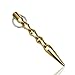 Odowalker Self Defense Keychain Kubaton Solid Key Chain Tactical Pen Window Breaker Self-Protection Stick Personal Protection (Brass)