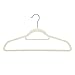 Juvale Ivory Velvet Hangers - Ultra-Thin, Velvet, No Slip, Clothes Hangers for Pants, Blouses, Dresses - 50 Count