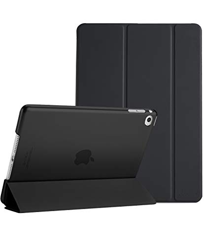 Procase iPad Mini 4 Case - Ultra Slim Lightweight Stand Case with Translucent Frosted Back Smart Cover for 2015 Apple iPad Mini 4 (4th Generation iPad Mini, mini4) -Black