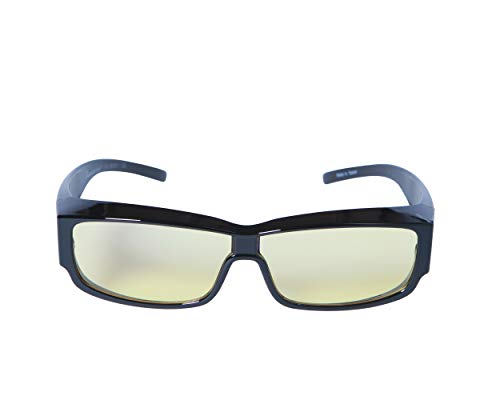 HornetTek YEL301 Computer & Gaming Glasses with Blue Light Protection & UV Filter Eyewear Light Weight Frame Crystal Lens