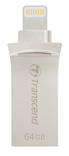 Transcend 64GB JetDrive Go 500 USB Flash Drive, Silver (TS64GJDG500S)