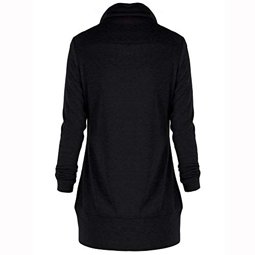 Respctful ♪☆ Women Ladies Plaid Patchwork Pullover Button-Down Sweatshirt Turn-Down Collar Fashion Pullover Top
