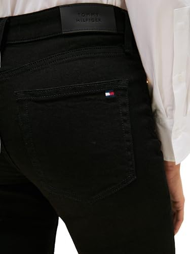 Donna Jeans Slim Vita Media, Nero (Black), 28W/32L