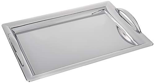 James Scott Stainless Steel Serving Tray With Handles 11 by 16 Inch