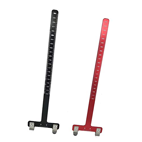 difcuyg5Ozw Outdoor T Square Hunting Archery Recurve Compound Bow Arrow Steel Measuring Ruler Tool - Black