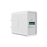 Quick Charge 3.0 USB Wall Charger, ROMOSS 18W QC 3.0 Portable Travel Adapter Fast Charging Compatible for SamsungS9/S8/Galaxy S7/S6/Edge/Plus, Note 5, LG G4, Nexus 6,iPhone XS/8/7,iPad and More- White