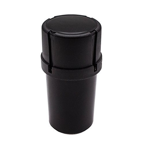SOUL PHAROS Plastic Tobacco Grinder Herb Spice Grinder with Storage Container,Black