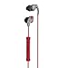 Skullcandy Method Sweat Resistant Sport Earbud with In-Line Microphone and Remote, Lightweight and Secure In-Ear Fit for Running and Exercise, Cable Management Clip for Workouts, Gray/Red/Swirl