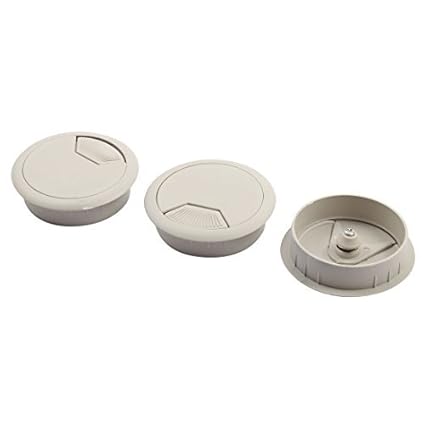 Amazon.com: eDealMax plastica PC di casa Computer Tavolo Scrivania copertura foro passacavo filo Tondo 53mm 3pcs Dia: Electronics