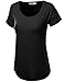 J.TOMSON Women’s Basic Loose Fit Stretchy Solid Color Shirt