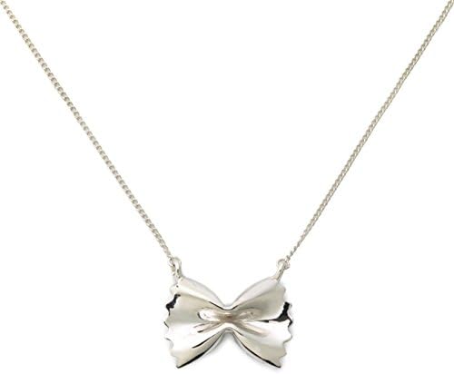 - Delicacies Farfalle Pasta Necklace, Food Jewelry for Food Lovers, Chefs, Cooks and Epicureans, Al Dente Collection