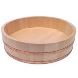 JapanBargain Hangiri Wooden Sushi rice Bowl 13 inch