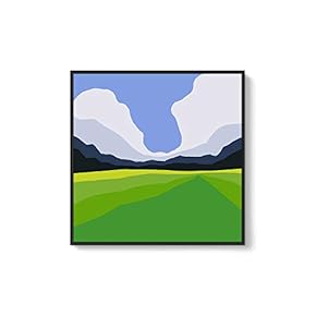 Framed Canvas Wall Art Natural Scenery Canvas Prints Home Artwork Decoration for Living Room,Bedroom - 16x16 inches