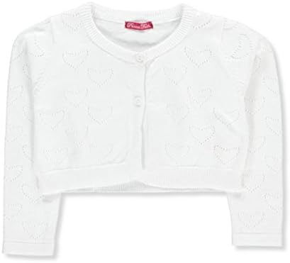 Princess Faith Little Girls' Shrug - White, 6X