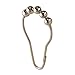 iDesign Decorative Steel Shower Curtain Roller Rings - 1.5