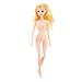 12 Movable Joints Plasdtic Doll for Princess Birthday Party Favor and Supplies Doll Body Doll Plastic Solid Cake Baking Princess Doll Naked Body For Dolls With Head Female Figure Girls Gift