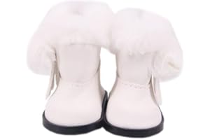 Sunportzida Doll Boots 14 Inch Doll Shoes 1 Pair Winter Snow Boots Doll Decoration Accessories Fits 14'' Dolls (N6)