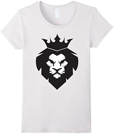 Women's Lion Head King Of The Jungle T-Shirt XL White