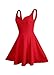 Missufe Women's Sleeveless Sweetheart Cocktail Wedding Formal Fit and Flared Short Dress