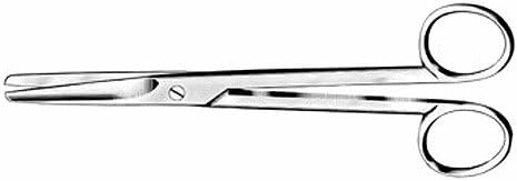 Mayo-Stille Dissecting Scissors, Rounded Blades, Straight, Length: 6.75