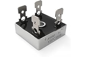 (Pack of 2pcs) ASEMI KBPC3508 Bridge Rectifier diode 35A 800V Sliver Metal Case can Replace KBPC3506/KBPC2506