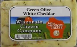 Specialty Block Cheese - 7.75oz. Green Olive White Cheddar