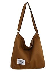 Covelin Women's Retro Large Size Canvas Shoulder