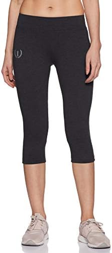 ONESPORT Women's Cotton Spandex Jersey Anthra Capris(ONSP35AT-P)