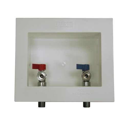 PlumBest B05901 Washing Machine Box With Valves and Center Drain